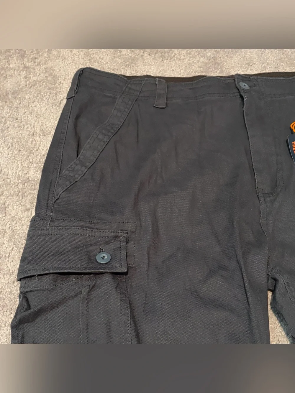 WearFirst Men’s Gray Cargo Pants Size 38x32 NWT